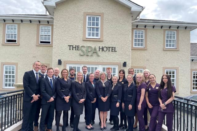 Some of the team from the Spa Hotel at Ribby Hall Village which is marking tis 10th anniversary