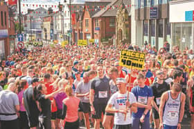 Runners get ready to set off at a previous Chorley 10K event