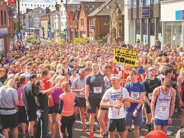 Runners get ready to set off at a previous Chorley 10K event