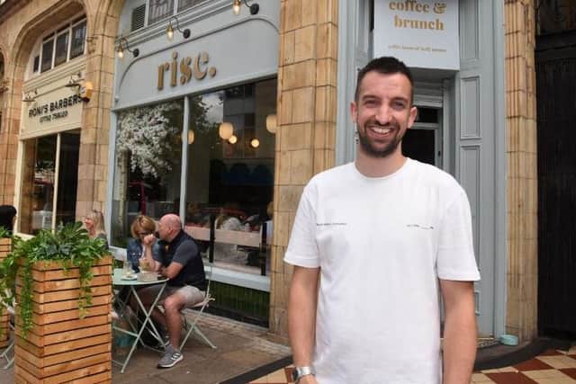 Leigh Norton, one of the owners of Rise Cafe, who manages it alongside business partner Jack Swire