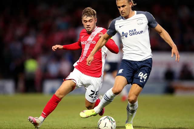Alfie McCalmont felt Morecambe could feel optimistic after their display against Preston North End