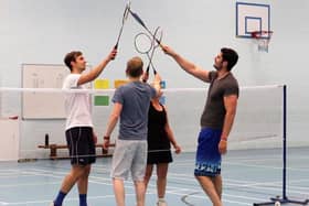Parbold Badminton Club members in action
