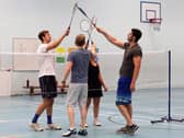 Parbold Badminton Club members in action