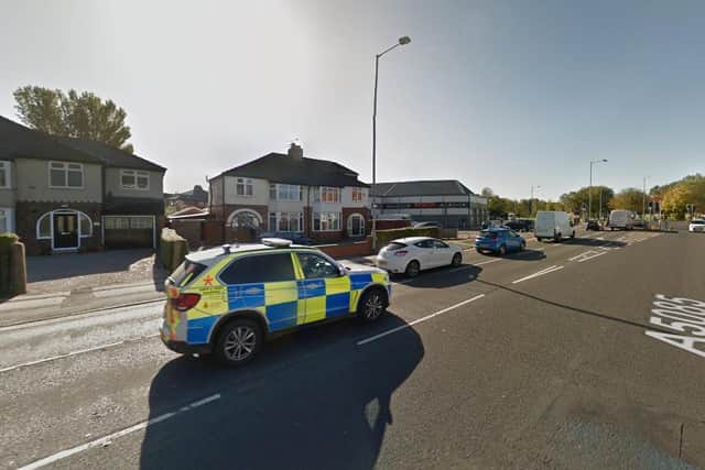 Police, paramedics and fire crews were called to the scene after the crash near the junction with Pedders Lane, close to Ashton Park. Pic: Google