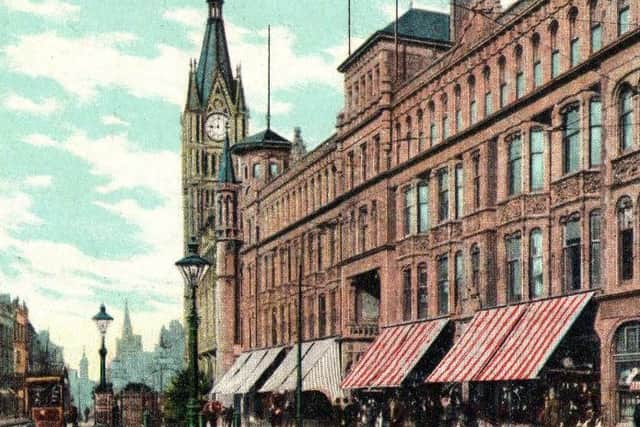 A postcard from the early 1900s shows the Arcade in its former glory with the old tram beside it