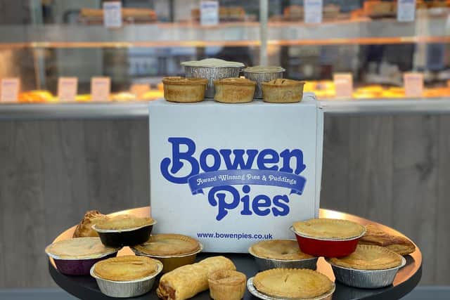 Bowen  Pies originally started as Bowen Butchers in 1994 in Adlington