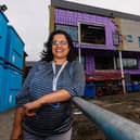 Shveta Bansal, Consultant Ophthalmology outside the construction of the new ophthalmology unit