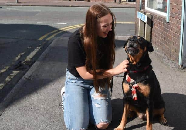 Lily Swanson, 14, had been walking her Rottweiler Isobel close to their Leyland home when the youngster spotted smoke coming from a flat above a shop in Hough Lane on Tuesday evening (August 24)