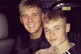 Jordan Turner with his late brother Lewis who passed away last Saturday