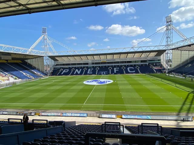 Preston's sunny Deepdale stadium.