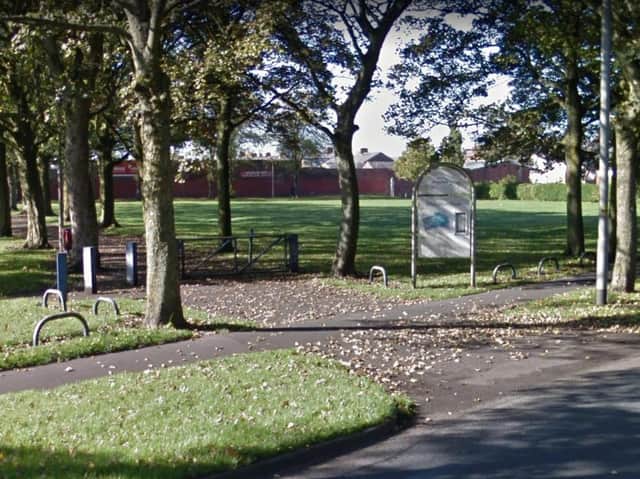 Waverley Park in Ribbleton where firefighters had to rescue the children.
