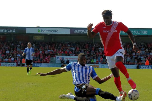 Arthur Gnahoua is one of Morecambe's 18 signings since Stephen Robinson took charge in June