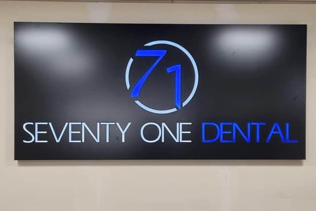 The new practice has been rebranded as Seventy One Dental and officially welcomed its first patients last Thursday (August 26). Pic: Seventy One Dental