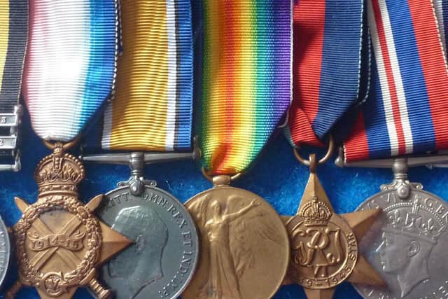 Medals of Chief Stoker John H. Downing. Picture courtesy of Stuart Clewlow