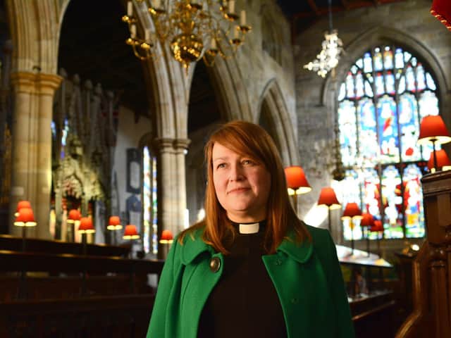 New Vicar of Lancaster, Canon Leah Vasey-Saunders. Photo by Darren Andrews.