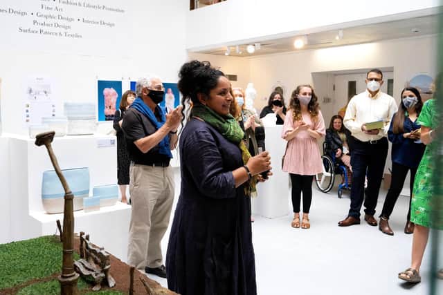 UCLan alumna, Halima Cassell MBE, officially opened the exhibition.