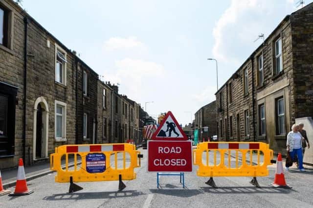 A road closure was put in place at the end of July when a collapsed sewer pipe was uncovered