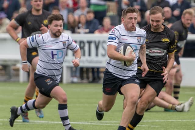 Match action from Preston Grasshoppers' win over Northwich
(photo: Mike Craig)
