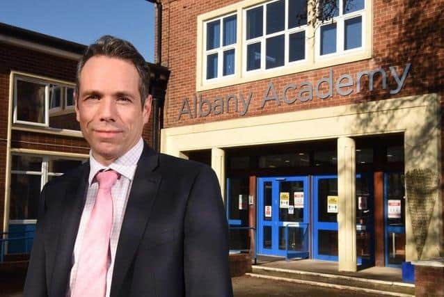 Peter Mayland, headteacher of the Albany Academy, says his school has "essentially gone back to the way things were pre-covid" but still offers a safe environment.