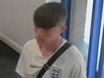 Police want to speak to this person after a teenager was attacked during a robbery in a Preston hotel room. (Credit: Lancashire Police)