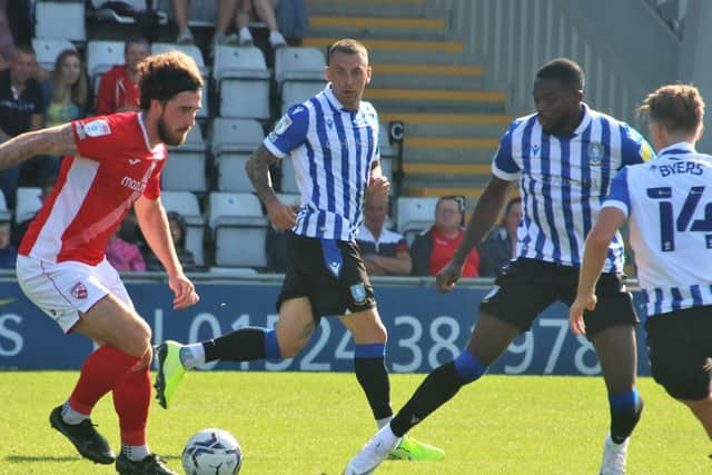 Morecambe striker Cole Stockton has had a fine start to the new season