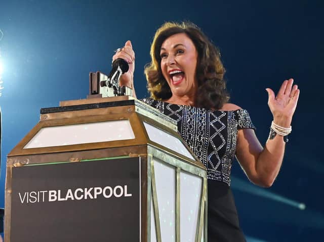 Shirley Ballas switches on Blackpool Illuminations picture: Darren Nelson
