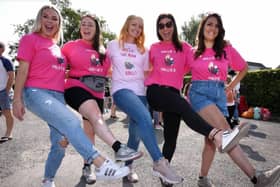Hollie's Dollies at the family fun day(l-r): Tara Nash, Claire Moody, Hollie, Sam Jones and Charlotte Kumar.