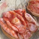 A man has vowed to go vegan after he claims he found a nipple in his McDonald's bacon sandwich.