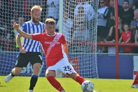 Alfie McCalmont links back up with his Morecambe team-mates today