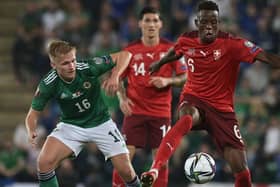 PNE new boy Ali McCann in action for Northern Ireland against Switzerland on Wednesday (Getty Images)