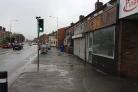 There are plans to convert a former butchers on Eaves Lane into a takeaway and restaurant (image: Chorley Council)