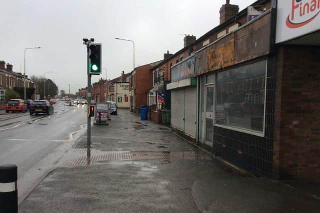 There are plans to convert a former butchers on Eaves Lane into a takeaway and restaurant (image: Chorley Council)