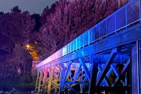 Preston's Old Tram Bridge took on a new look on Saturday evening (image: CDS Events)