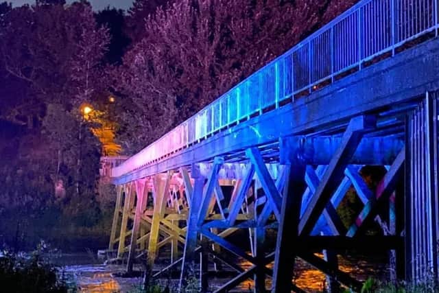 Preston's Old Tram Bridge took on a new look on Saturday evening (image: CDS Events)