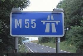 The M55 was closed in both directions last night