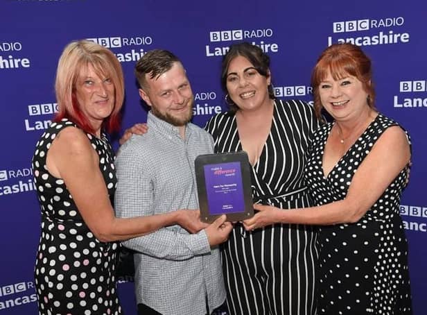 The Here for Humanity organisation won an award at the ceremony. Credit to BBC Lancashire.