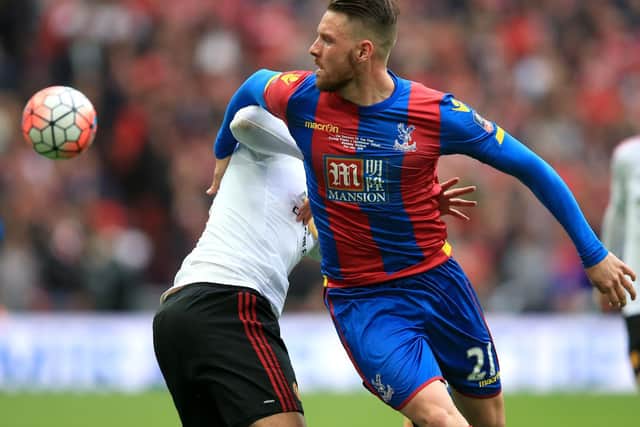 Preston North End's new striker Connor Wickham in action for his former club Crystal Palace