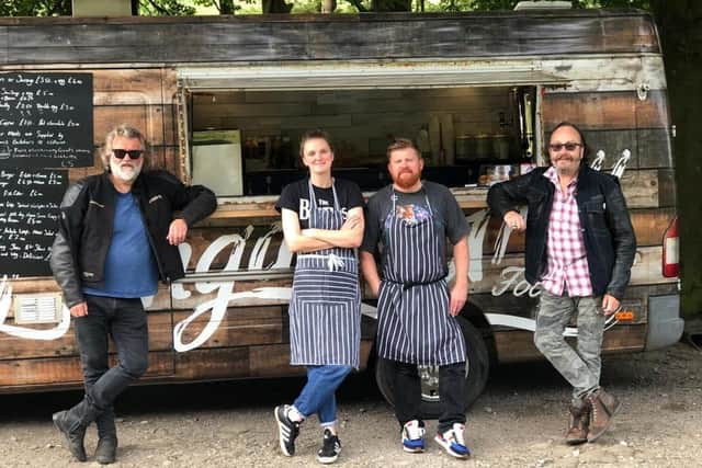 The Hairy Bikers visit many Lancashire businesses in the first episode, including Langden Grill Food Truck in Bowland, pictured above, who are open Thursday-Sunday throughout the winter months.