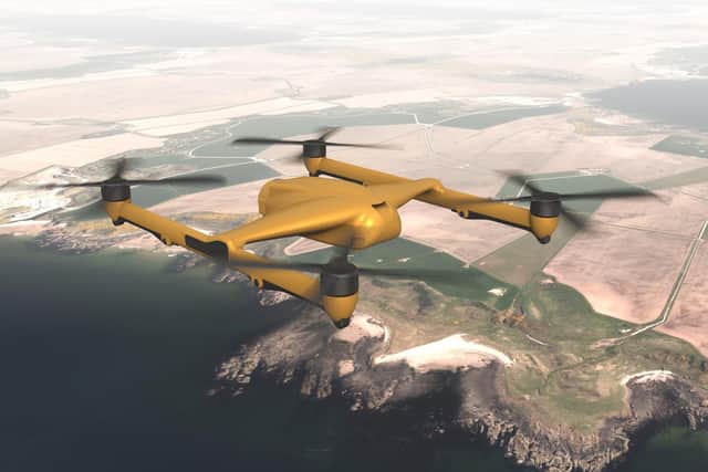 An artist's impression of the drone under development
