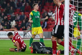 Emil Riis celebrates scoring Preston North End's equaliser at Sheffield United