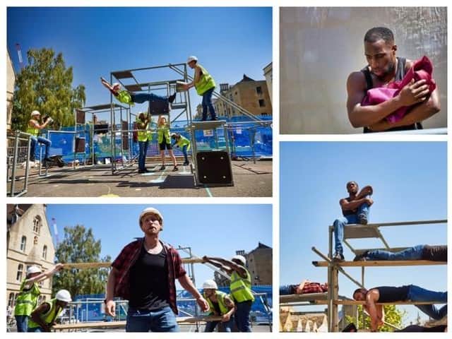 On Edge bring a parkour construction site to highlight modern slavery in the construction industry