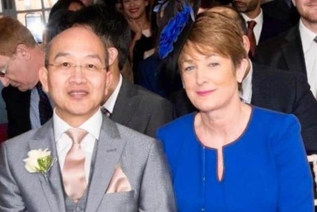 Richard Wong (pictured left) with his wife Angela Wong (pictured right).