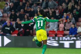 Daniel Johnson celebrates scoing his 50th Preston North End goal in the midweek draw at Sheffield United