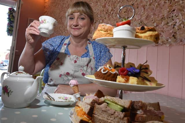 Sally took over the running of the tea room three years ago