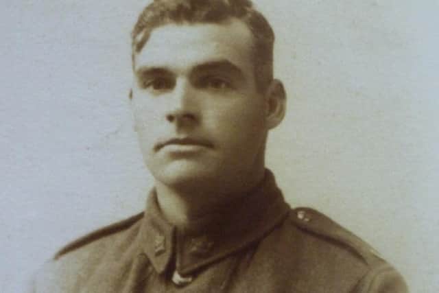 Samuel Poxon from Adlington served with the Canadian Royal Army Medical Corps and was awarded the Military Medal for bravery in the field. He was killed in action in 1917.  Picture courtesy of Stuart Clewlow