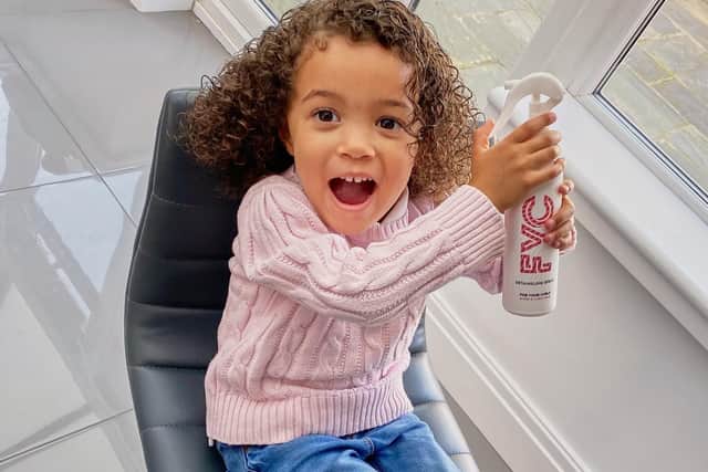 The inspiration came form Rob's daughter Lydia, after the family struggled to find suitable, natural and gentle hair products for her curls