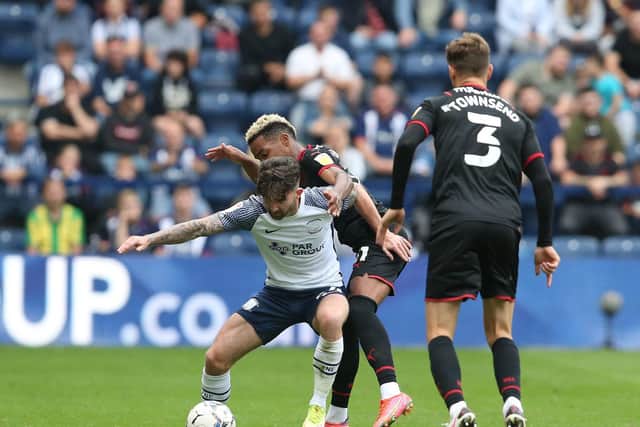 Sean Maguire on the ball for PNE