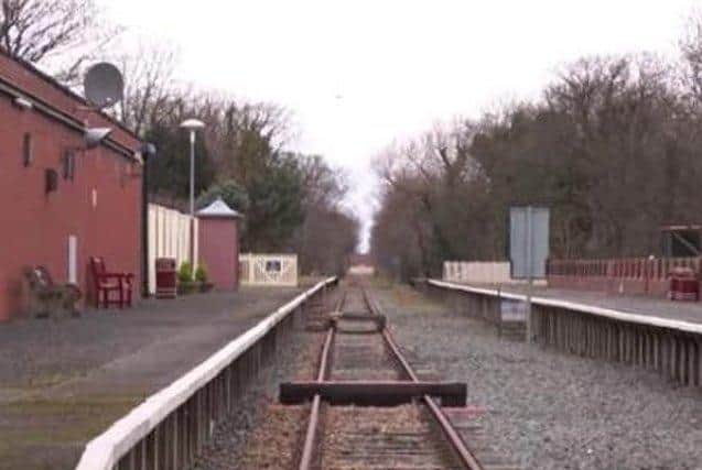 The disused Poulton to Fleetwood railway line