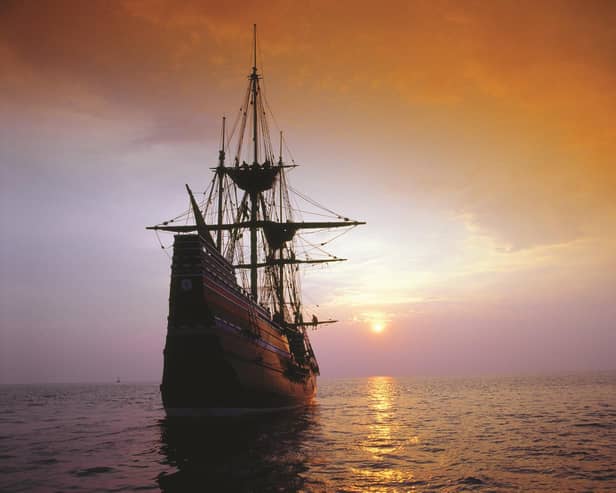 An artist’s impression of the Mayflower Ship