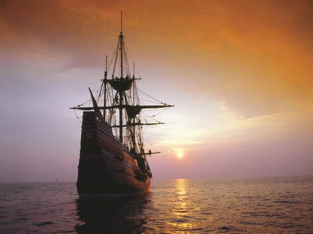 An artist’s impression of the Mayflower Ship